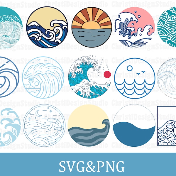 Wave Svg Bundle, Sea Waves Svg, Ocean Wave Svg, Beach Svg, Sea Svg, Ocean Wave Svg, Wave logo, Wave png, Hawaii Wave Svg, Wave Vector