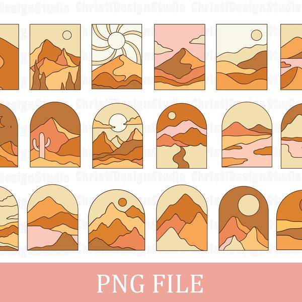 Abstract Mountain Clipart, Landscape Png, Mountain Clipart, Adventure Png, Outdoors Png, Mountain Wall Art, Nature Png, Mountain Png, Cricut