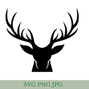 Deer svg, deer png, deer clipart, deer head svg, cute deer svg, deer vector, instant digital download, cricut, deer cut file, commercial use