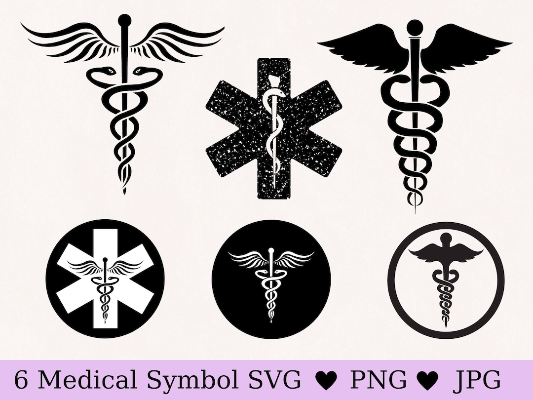 Medical Symbol Svg, Medical Svg Bundle, Caduceus Svg, Medical Clipart ...