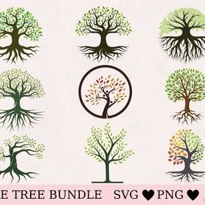 Tree of life svg,  tree of life bundle, family tree svg, tree of life png, tree vector svg, instant download, cricut, silhouette, cut file