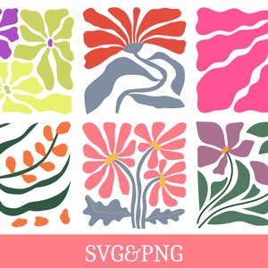 Flor abstracta svg, flor retro svg, flor clipart, floral svg, boho flor svg, archivo de corte de flor, margarita flor svg, arte de pared svg, cricut