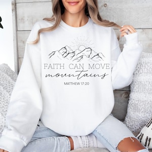 Faith Can Move Mountains Svg, christelijke Svg, Jezus Svg, Mindfulness Quote Svg, Truth Reminder Svg, bijbelvers Svg, religieus Svg, geloof Png
