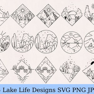 Lake life bundle svg, lake svg, camper shirt svg, camping svg, lake life svg, lake life clipart, instant download, lake cut file, cricut