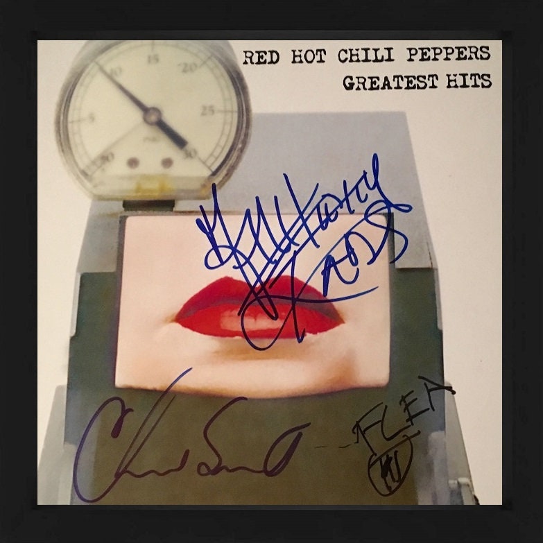 Red Hot Chili Peppers Fully Signed By All Greatest Hits Record Album LP