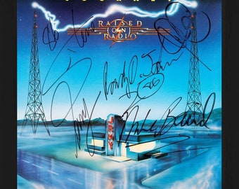 FRAMED ORIGINAL JOURNEY "CAPTURED" LIVE LP ALBUM CD PROMO AD free bonus ads! 