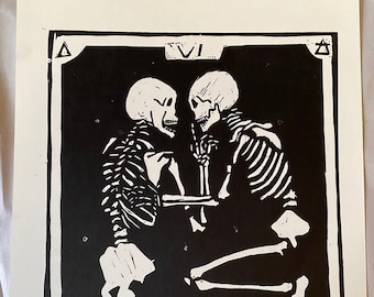 The Lovers Tarot Print Art