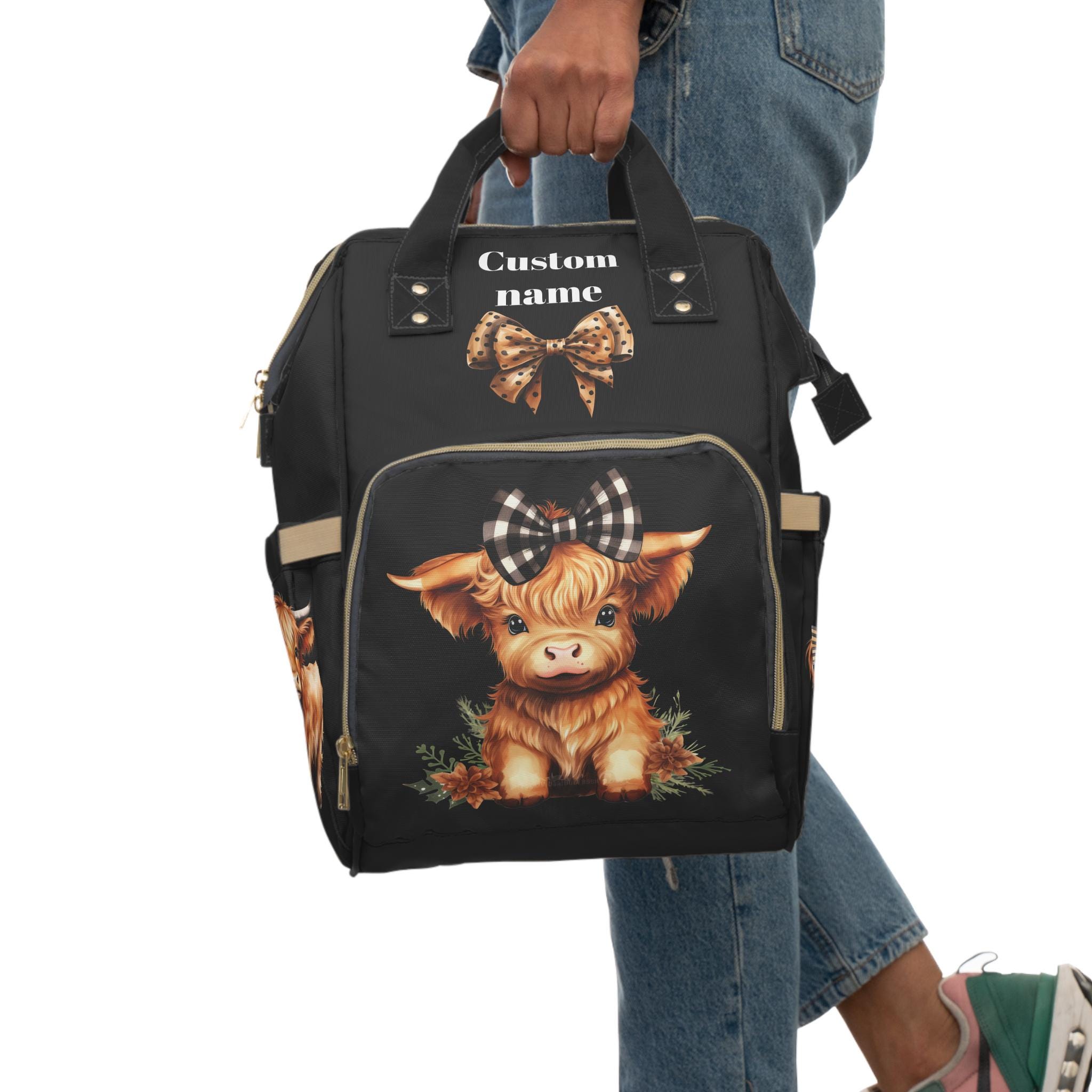 Cow Backback Highland Cow Backpack - Etsy