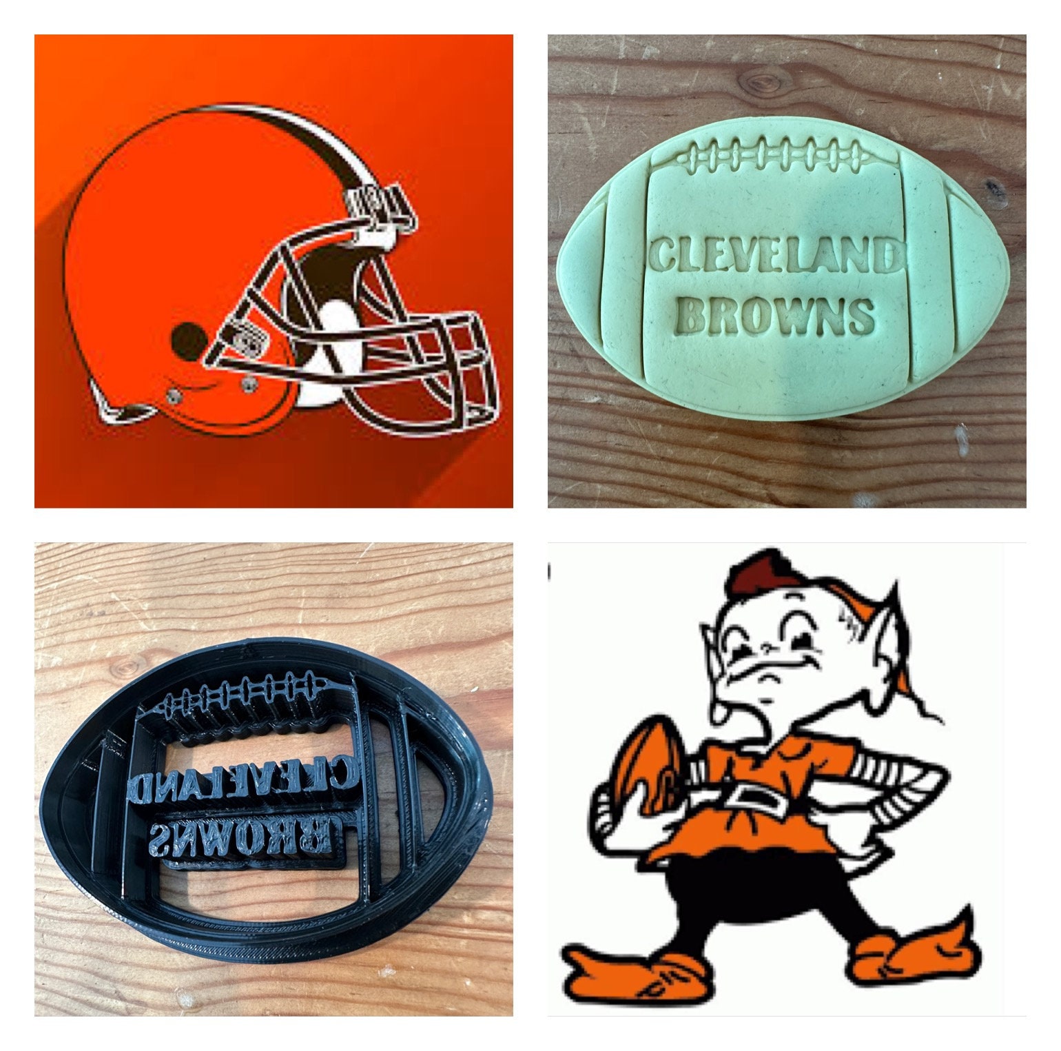 Football Sports Teams - Stainless Steel Stud Earring Cleveland Browns