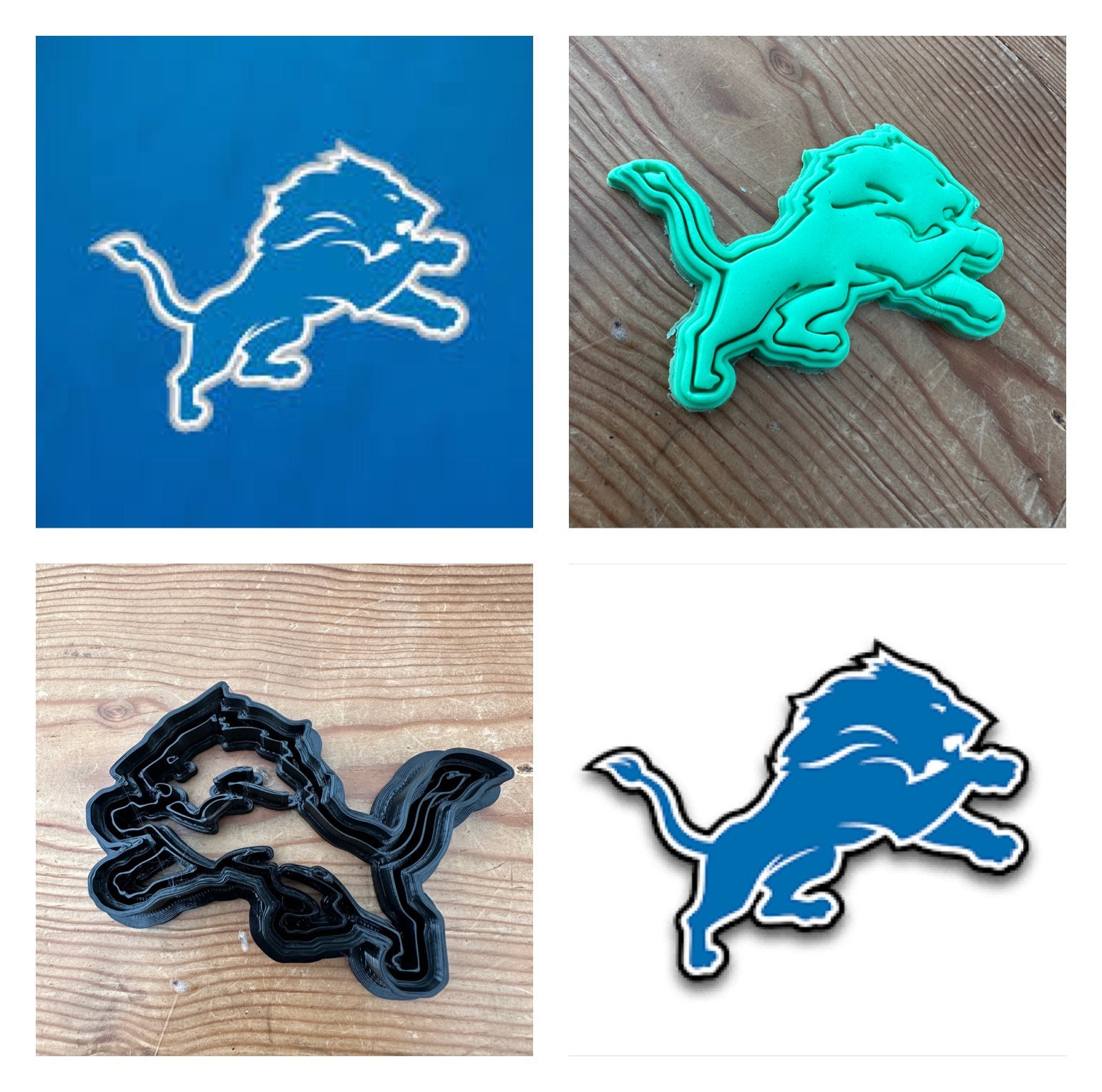 Detroit Lions Iron On Patches - Beyond Vision Mall