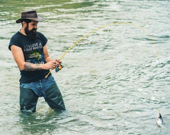 I Love a Large Mouth on My Rod Fishing Tee - Premium Quality | Unisex Casual T-Shirt | Fun Fishing Design