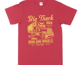 Trucker Tshirt, LKW Fahrer Tshirt, Trucker Geschenk, LKW Fahrer, Trucker Shirt, Geschenk für Trucker, Eisenräder, Räder, Hot Wheels, Big Truck