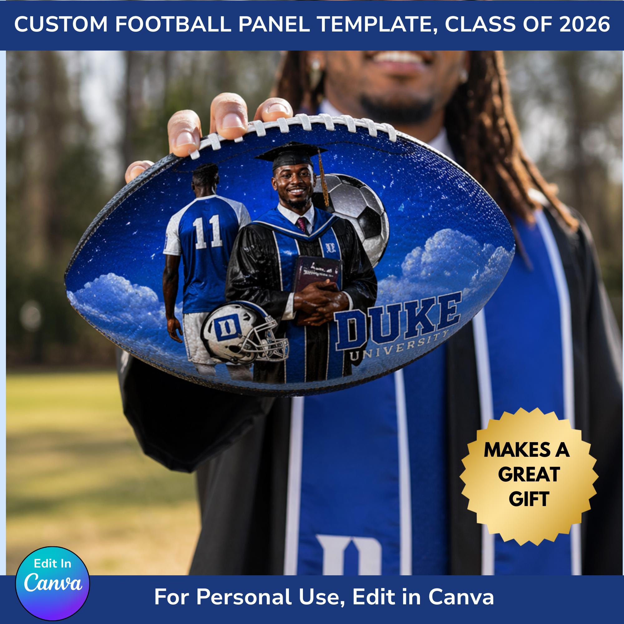 Football Panel Ls Football Panel Template | Custom Photo Ball Wrap | Personalized ...
