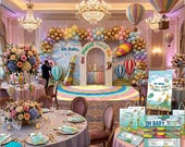 Oh The Places Adventure Baby Shower Decor Bundle | Hot Air Balloon Party Templates (Digital Download)