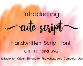 Popular Cute Script Font, Cricut long tail cursive font, Swirly font, Cricut font, Fonts Download, Font Digital, Font Script, Wedding,