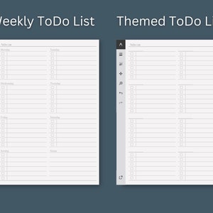 Remarkable 2 to Do List Templates Minimalistic Daily to Do List Pdf Etsy