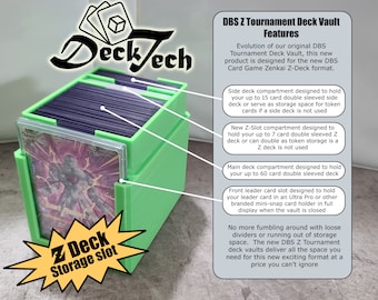 Dragonball Super Trading Card Game 3D printed Z Tournament Deck Vault