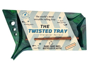 Rolling Tray Set with Cone Filler, Cone Packing Tray with Bowl Filler and Pre-Roll Holders, Packing Tool Included | Color: Earth