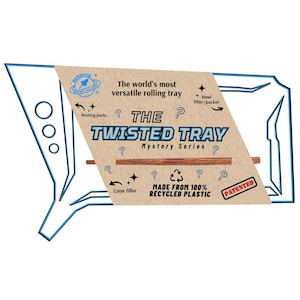 Mystery Tray | "Cosmetically Blemished" | Rolling Tray Set with Cone Filler, Bowl Filler and Joint Holders | Packing Tool Included