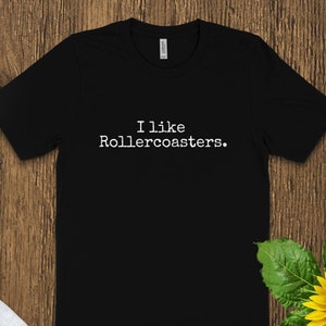 Vintage Rollercoaster Amusement Park Graphic Tee, Roller Coaster Enthusiast T-Shirt, Theme Park Lover Clothing, Non-Personalized Apparel
