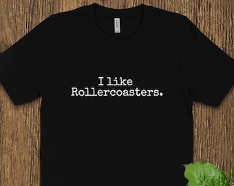 Vintage Rollercoaster Amusement Park Graphic Tee, Roller Coaster Enthusiast T-Shirt, Theme Park Lover Clothing, Non-Personalized Apparel