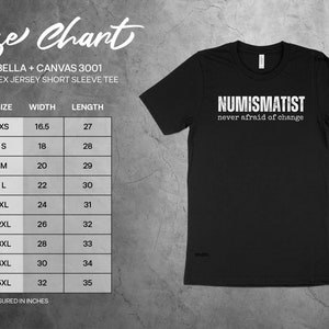 Numismatist Humor T-Shirt, Funny Coin Collector Joke Image Tee, Novelty Numismatic Gift Shirt, Never Afraid Of Change Print image 5