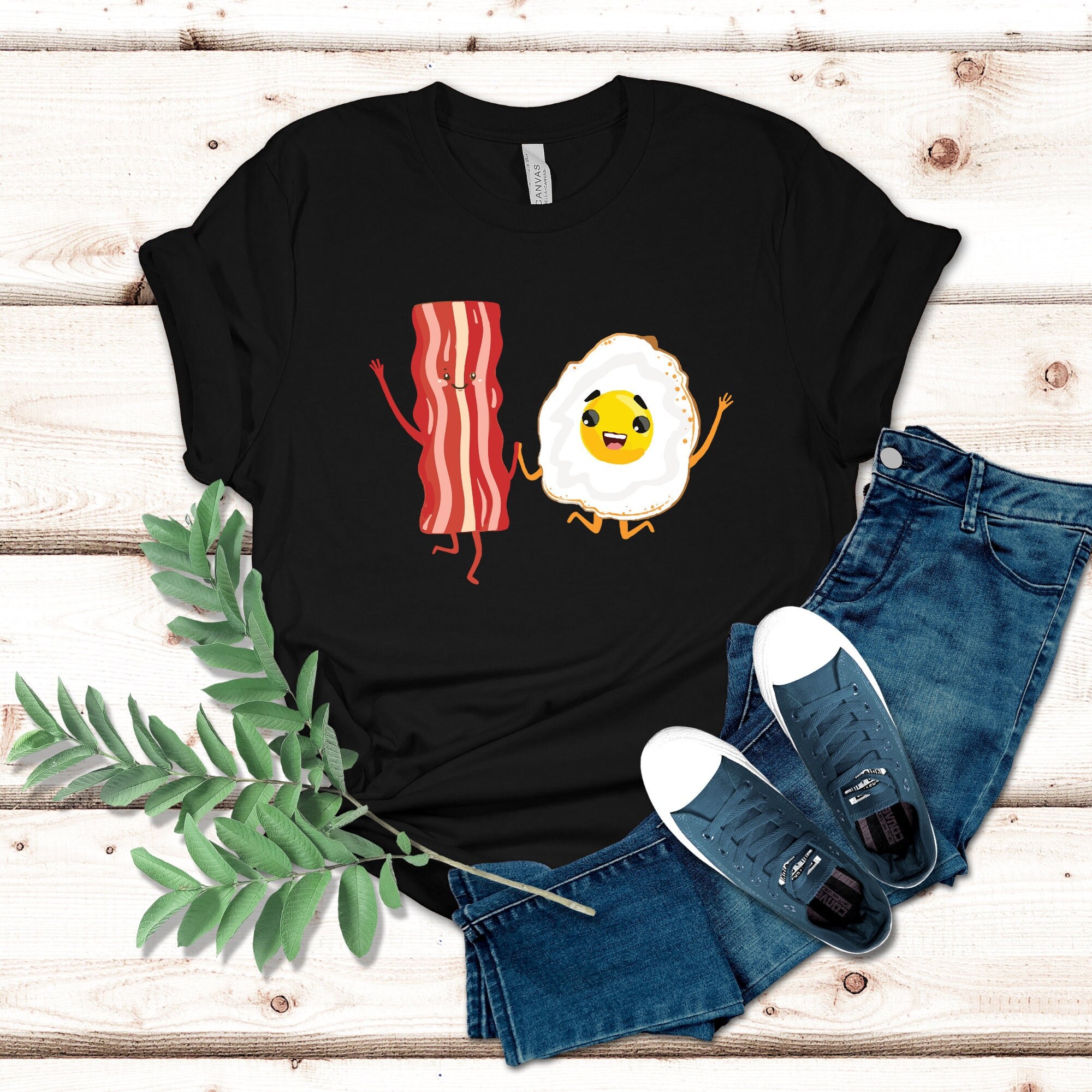 Bacon and Eggs Funny Couples Unisex Tee Funny Bacon and Eggs Shirt Funny Breakfast Tshirt Cute Bacon and Eggs Shirt Cute Brunch Shirt Etsy UK