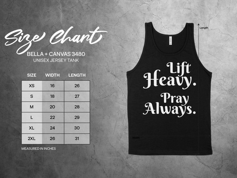 Christian Barbell Training Tank Top, Lift Heavy Pray Always, Cute Gym Workout Apparel, Fitness Motivation Clothing image 4
