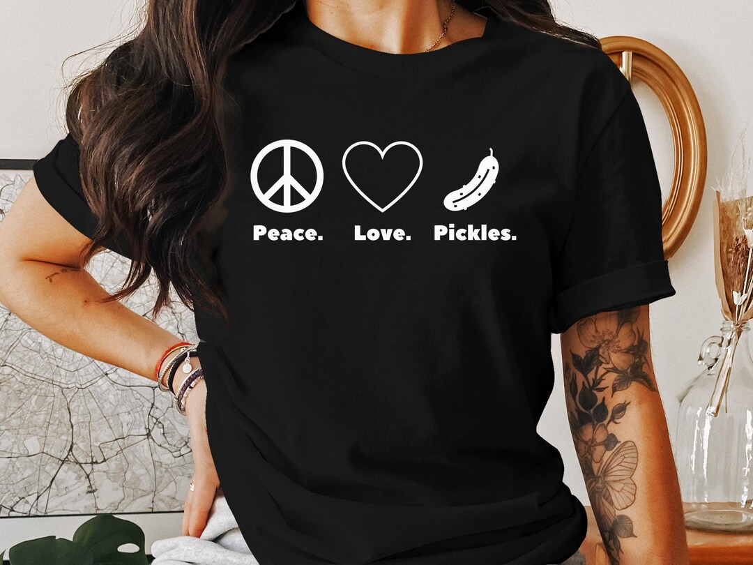 Peace love pickles tshirt - België
