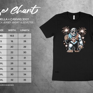 Bigfoot Fireworks Graphic Tee, Unisex Short Sleeve T-Shirt, Fun and Unique Gift, Casual Wear, Available in Multiple Sizes