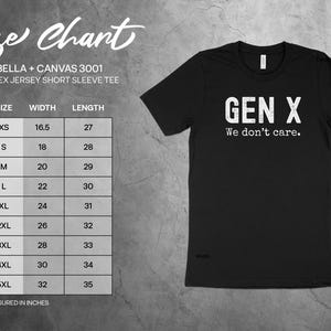 Camiseta Gen X We Dont Care Camiseta gráfica engraçada para a geração X, roupa casual, presente para amigos, camiseta da moda, humor da geração X imagem 9