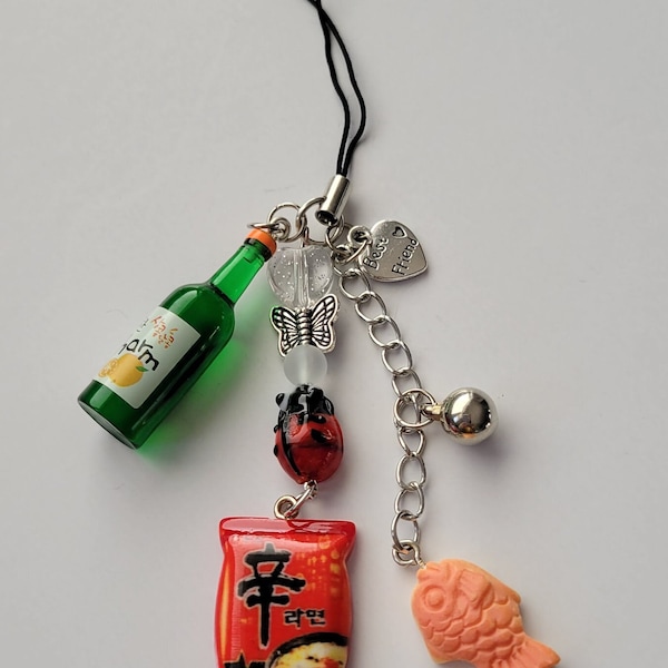 Korean Snack Phone Charm Etsy