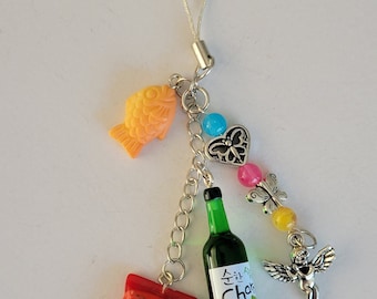 Korean Soju Phone Charm