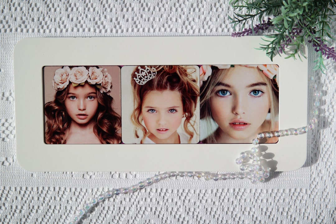 Custom Aluminum Photo Frame/3photos. Etsy