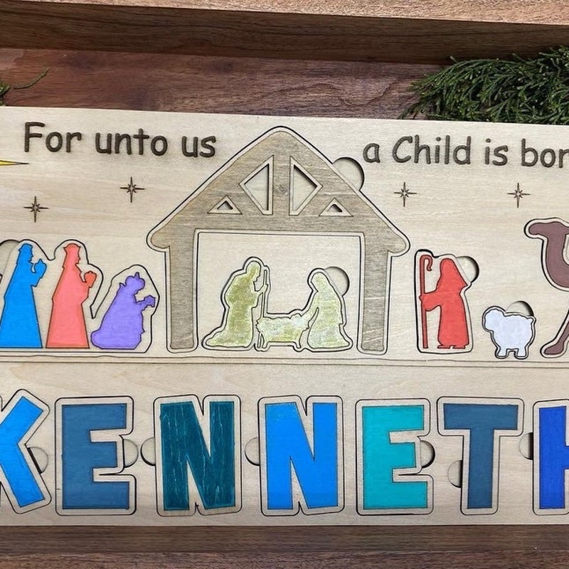 Nativity Puzzle - Etsy