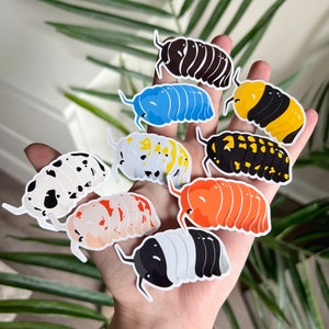 Isopod Stickers | 9 Colors | Panda, Dairy Cow, Rubber Ducky, Magic Potion, Zebra, Gestroi, Orange Dalmatian, Powder Orange and Blue