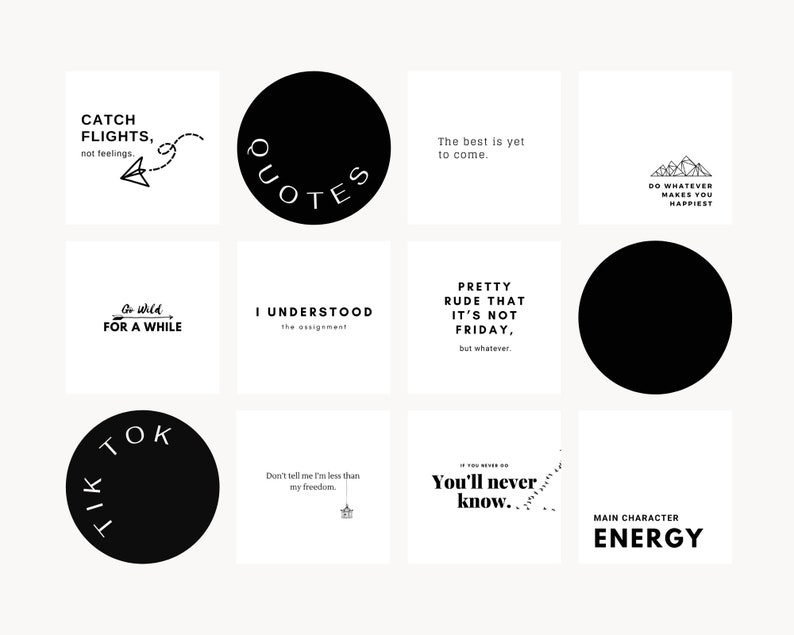 Inspirational Tik Tok Quotes Printable Wall Art or Instagram Etsy