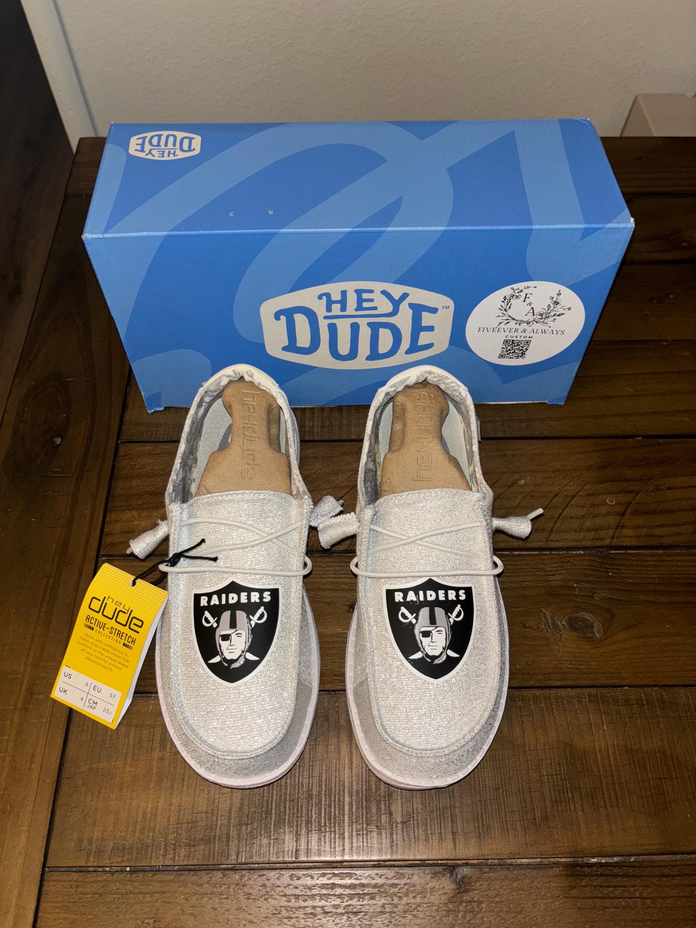 Custom Las Vegas Raiders Hey dudes Las-Vegas-Raiders-Personalized  main image 3