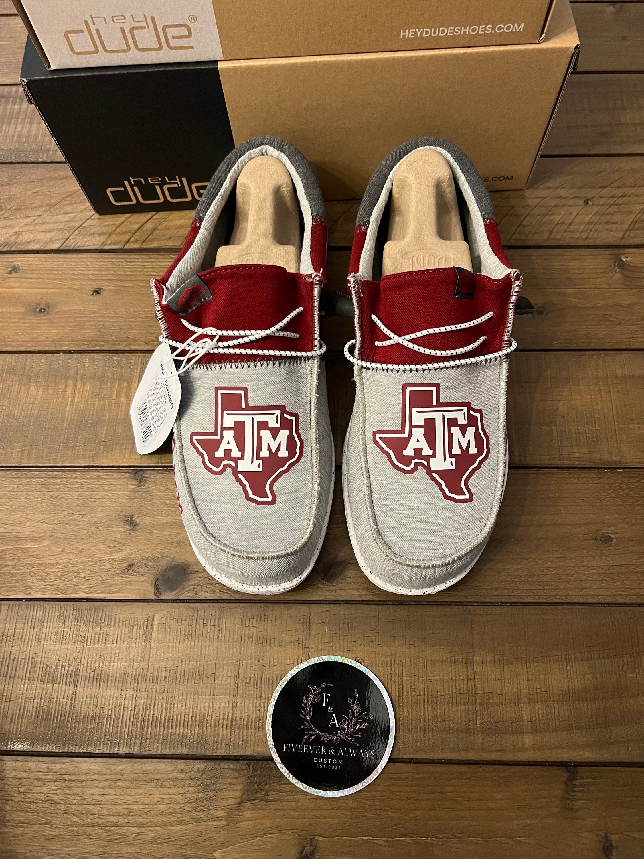Custom Texas AM Dude Shoes Perfect Christmas Gift Gift for Them Graduation Gift Birthday Gift Anniversary Gift More Etsy