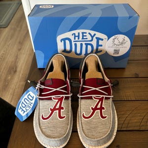 Custom Alabama Dude Shoes - perfect Christmas gift, gift for him, graduation gift, gift for her, birthday gift, anniversary gift & more!