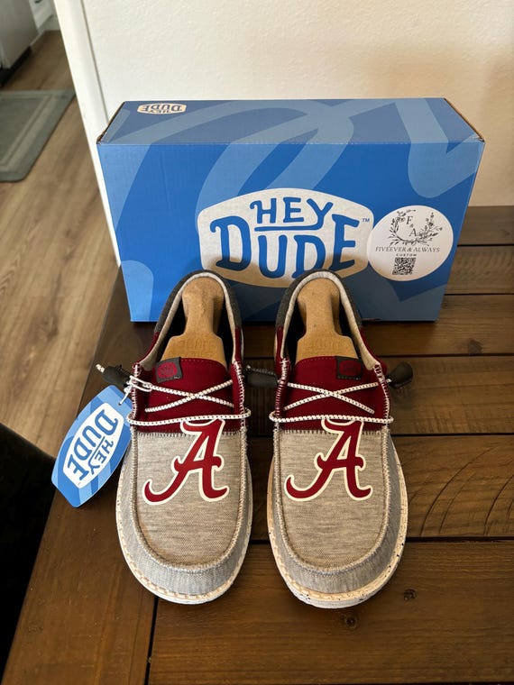 Custom Alabama Dude Shoes Perfect Christmas Gift Gift for Him Graduation Gift Gift for Her Birthday Gift Anniversary Gift More Etsy Canada