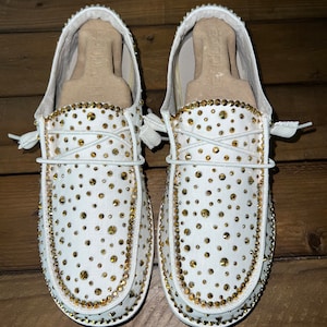 Custom Rhinestone Bling Dude Shoes