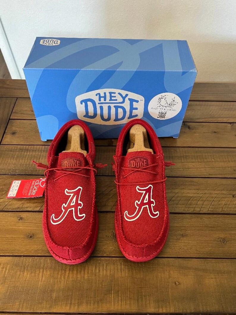 Custom Alabama Dude Shoes Perfect Christmas Gift Gift For Him Custom Alabama Dude Shoes Perfect Christmas Gift Gift For Him