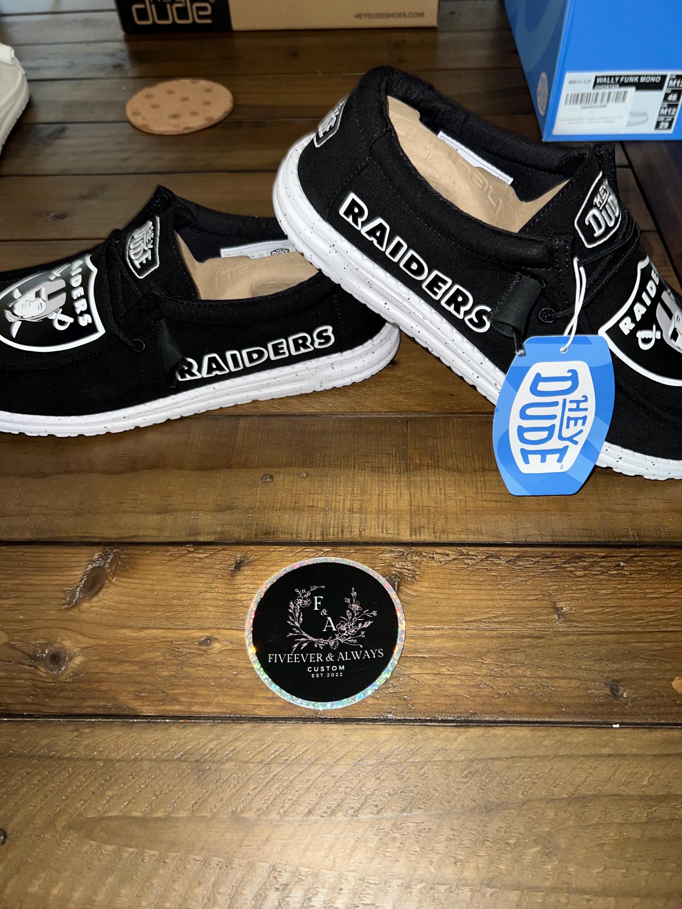 Custom Las Vegas Raiders Hey dudes Las-Vegas-Raiders-Personalized  main image 2