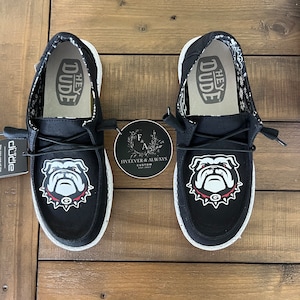 Custom Bulldog Dude Shoes - perfect Christmas gift, gift for him, graduation gift, gift for her, birthday gift, anniversary gift & more!