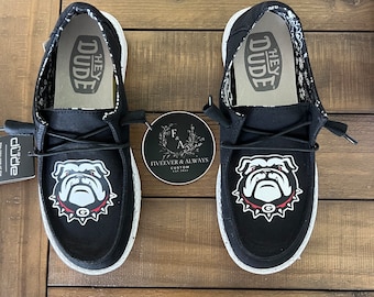 Custom Bulldog Dude Shoes - perfect Christmas gift, gift for him, graduation gift, gift for her, birthday gift, anniversary gift & more!