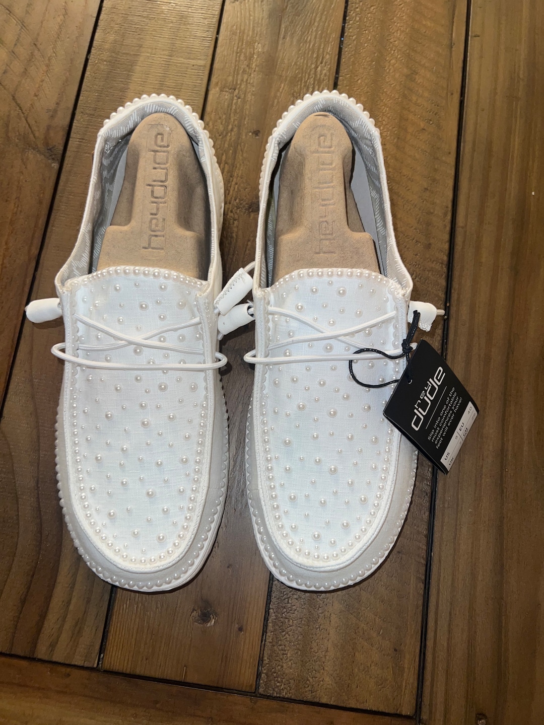 Custom Wedding/pearl Dude Shoes (smaller Pearls) Perfect Bridal