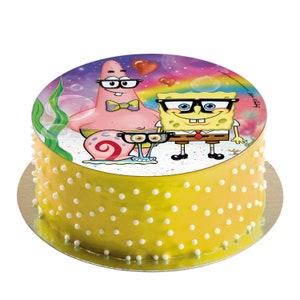Spongebob and patrick 25 cake topper - Etsy.de