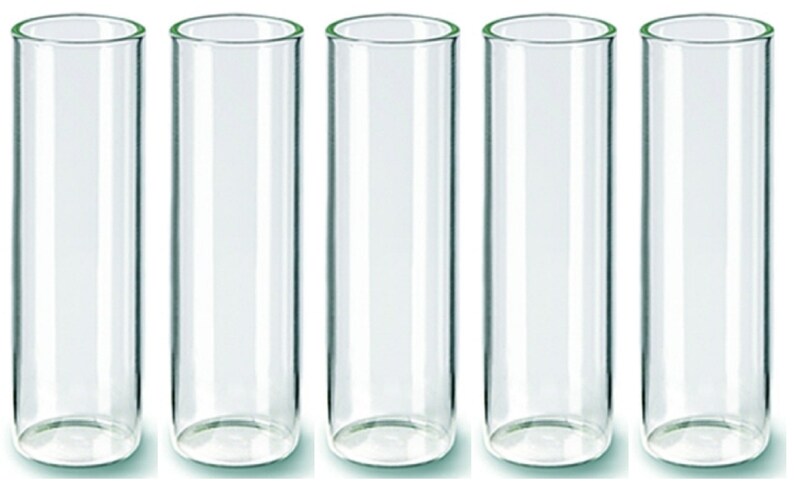 Test tubes with flat bottom, various sizes, glass, set of 5 image 10