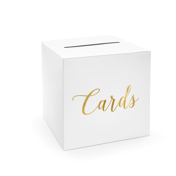 Hochzeits-Briefkasten, Kartenbox, rosé oder gold, 24cm zur Hochzeit